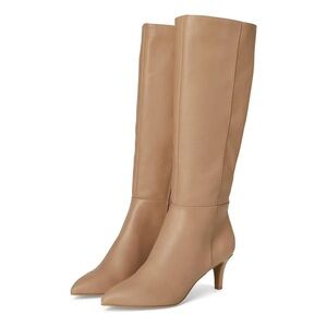 DV Dolce Vita Alabama Black Knee High Boots 7.5M Pointed Toe Side Zip 2.5” Heel